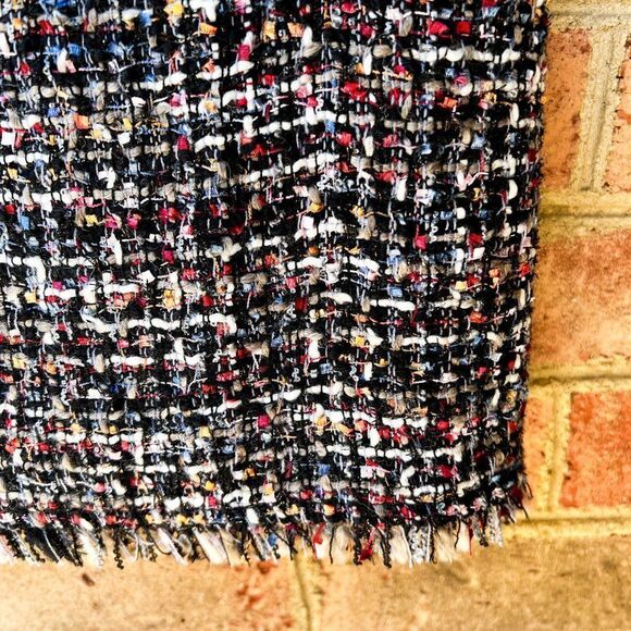 NWT Talbots Black Multi Fringed Festive Tweed Sleeveless Sheath Dress - Picture 16 of 16